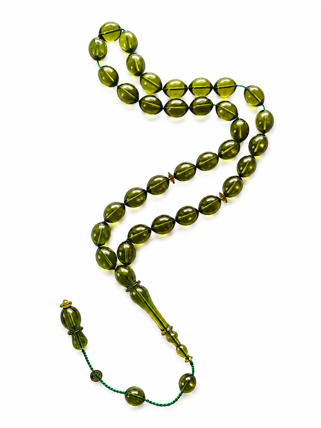Olive Amber Prayer Beads